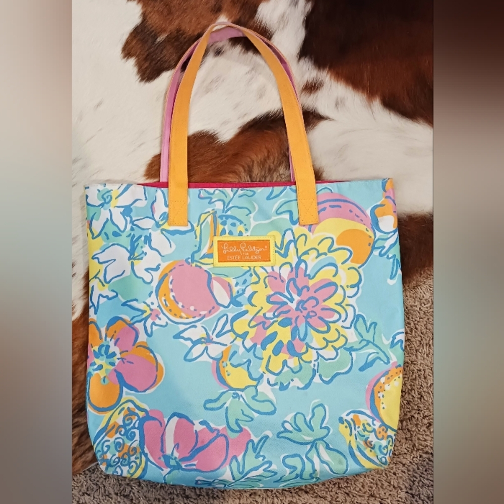 Lilly Pulitzer Floral Tote Bag